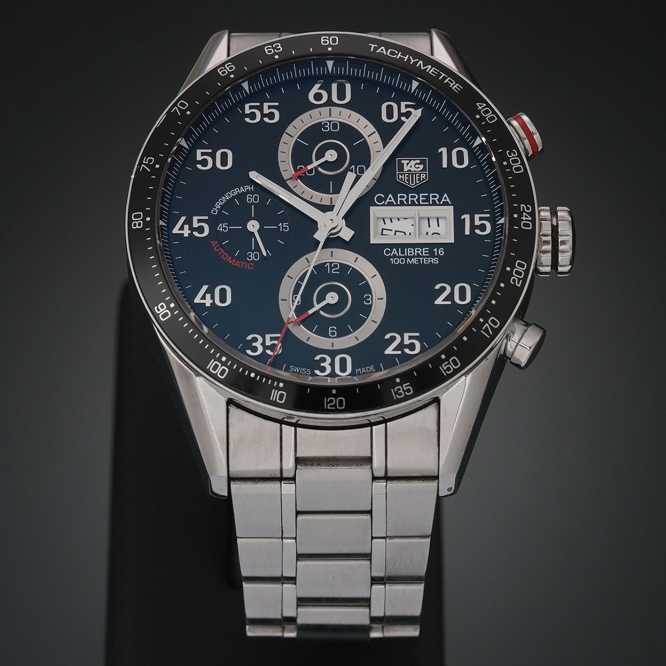 TAG HEUER(USED)태그호이어 까레라 데이데이트 스틸 크로노 CV2A10-0